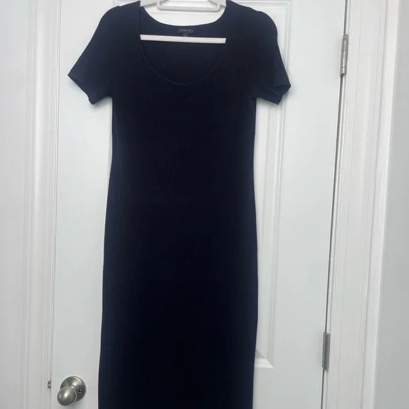 TALBOTS- RIBBED MIDI DRESS - Picture 3 of 7
